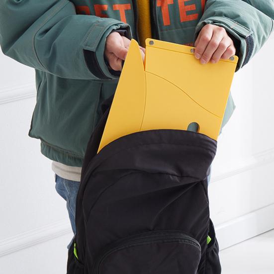 Portable Folding Stool Ultra-Thin Outdoor Plastic Camping Chair Multi-functional Shopping Handbag for Hiking