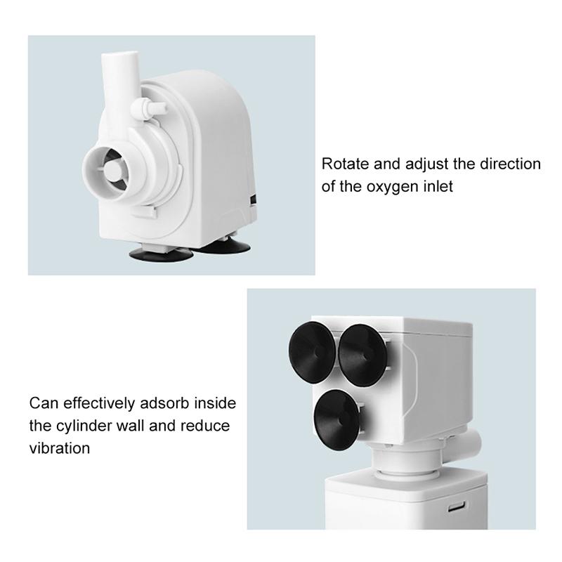 5 In 1 Aquarium Filter Pump Fish Tank Submersible Air Oxygen Aerator Aquarium Air Pump Water Circulation Changer Pump Wave Maker