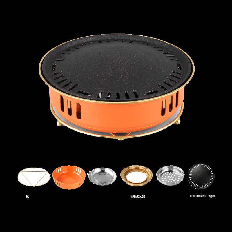 OEING Charcoal Round Indoor Outdoor BBQ Grill