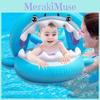 Inflatable Shark Seat Ring Kids Sunshade Shark Yacht Baby Toddler Swimming Handle Seat Ring