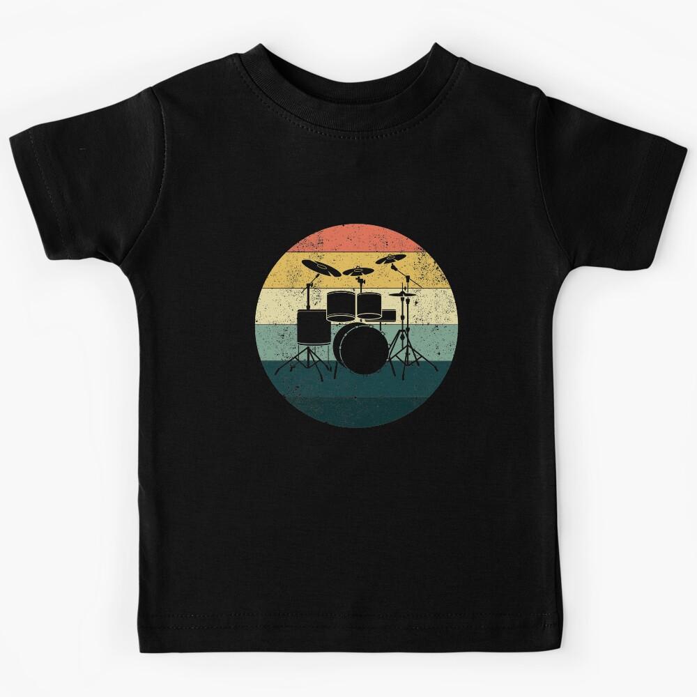 Retro Style Drum - Drummer Kids T-Shirt 100