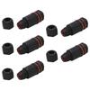 5pcs 3 Pole Wire Connector 250V 16A IP68 Waterproof Electrical Junction Box Connector for LED Lighting