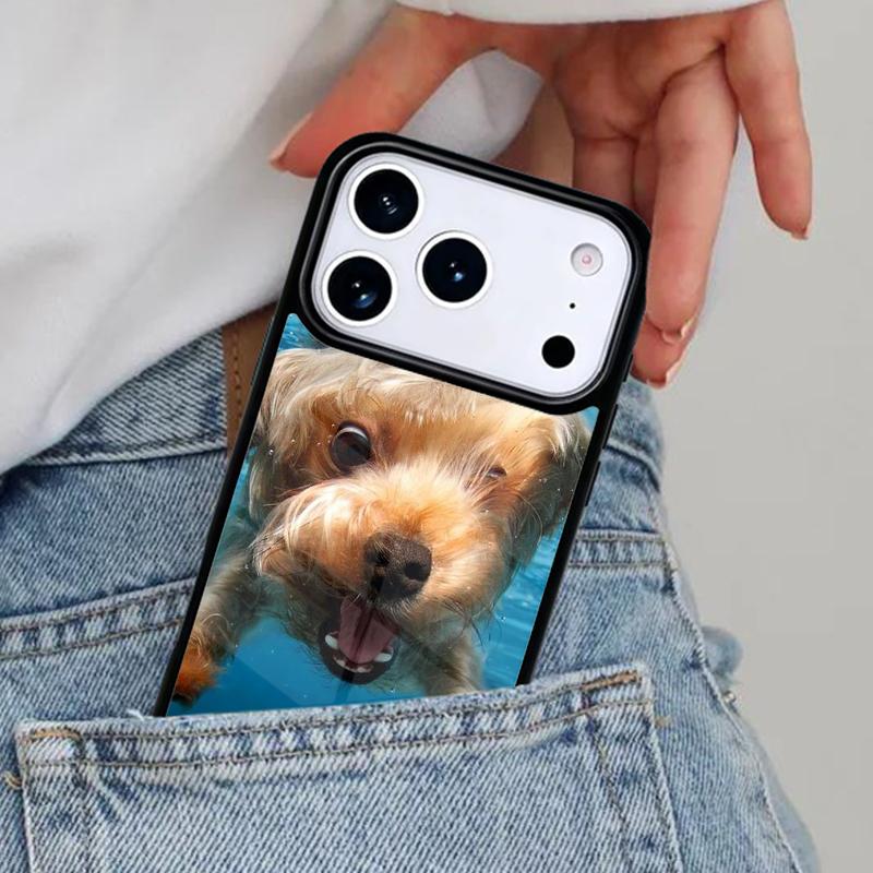 Yorkshire Terrier Dog Puppy Phone Case for iPhone 17ProMax 12 13 14 15 16e 17 Pro Max Plus Air Cover