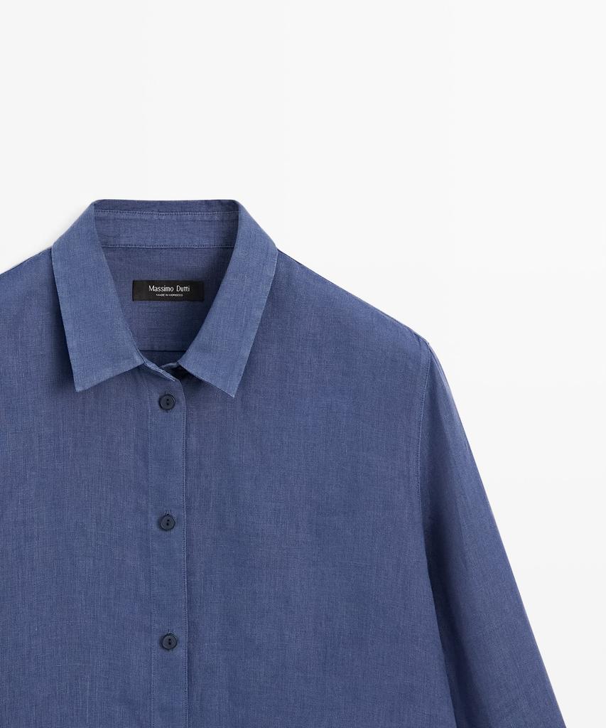 Masimodutti 100% Linen Loose Fit Shirt