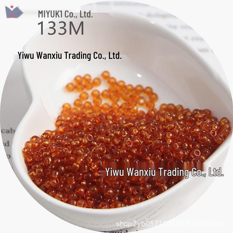 MIYUKI 3mm Transparent Glass Seed Beads for DIY Jewelry Making
