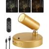 EZVALO Indoor Spotlights, Picture Lights for Wall, Uplights | 5500mAh Rechargeable Battery, with Remote, Mini, Wireless, Magnetic, Timer, 3 Color