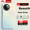 Phone Case for Xiaomi Redmi K80, Silicone Soft Edge Simple Semi-Transparent Full Protection Shockproof Laser Gradient Premium Frosted Hard Cover