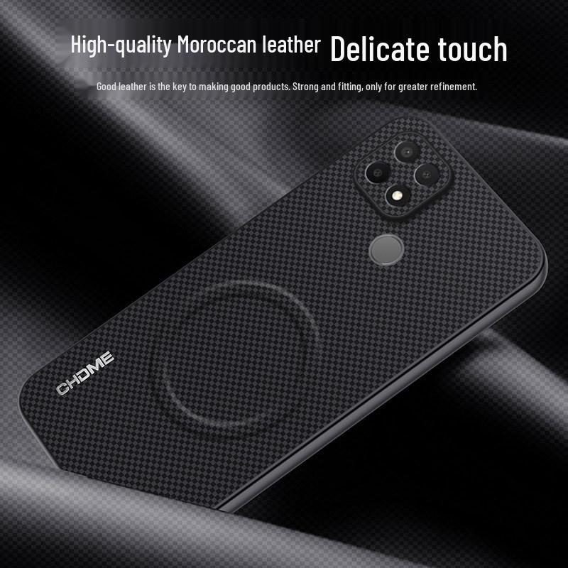 Realme C21Y Full Coverage Protective Case - Anti-drop, Magnetic Buckle, Fashionable Texture