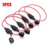 10pcs/ 5pcs In Line Car Mini Adapter Plug-In Fuse Holder Splash-proof for 12V 30A Wire Cutoff Switch Socket Damp Proof Splash