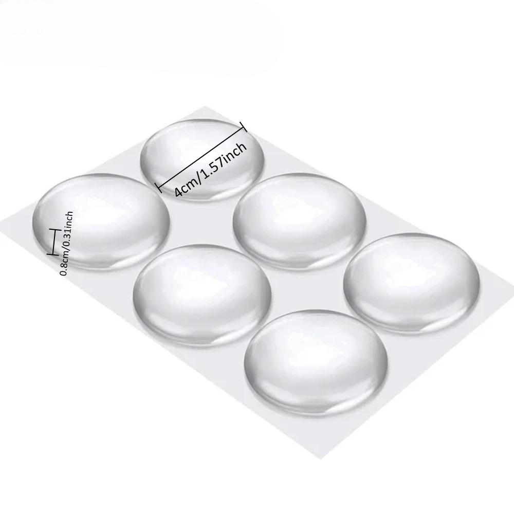 100/200/300Pcs Self Adhesive Door Stopper Rubber Damper Buffer Cabinet Bumpers Silicone Furniture Pads Cushion Protective Pads