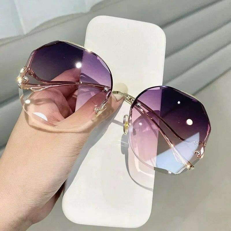 Fashion Gradient Sunglasses Women and Men Outdoor Vacation Tourism Shades Big Round Sun Glasses Multiple Colors To Choose From