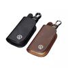 2026 Nuevo Para VOLKSWAGEN VW Cuero Logo del Coche Funda para Llaves Llavero Bolsa Protectora para Volkswagen Santana Tiguan Scirocco Magot