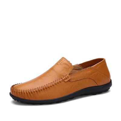 Men's High Quality Leather Loafers Men's Casual Shoes Flat Casual Sports Men's Shoes Non-slip Lightweight Lazy Shoes Plus Size47