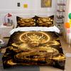 Golden Dragon with Halo. Bedding Sets Duvet Cover Sets Duvet Covers Pillowcases(1 * Duvet Cover 2 * Pillowcases Without Duvet Insert)