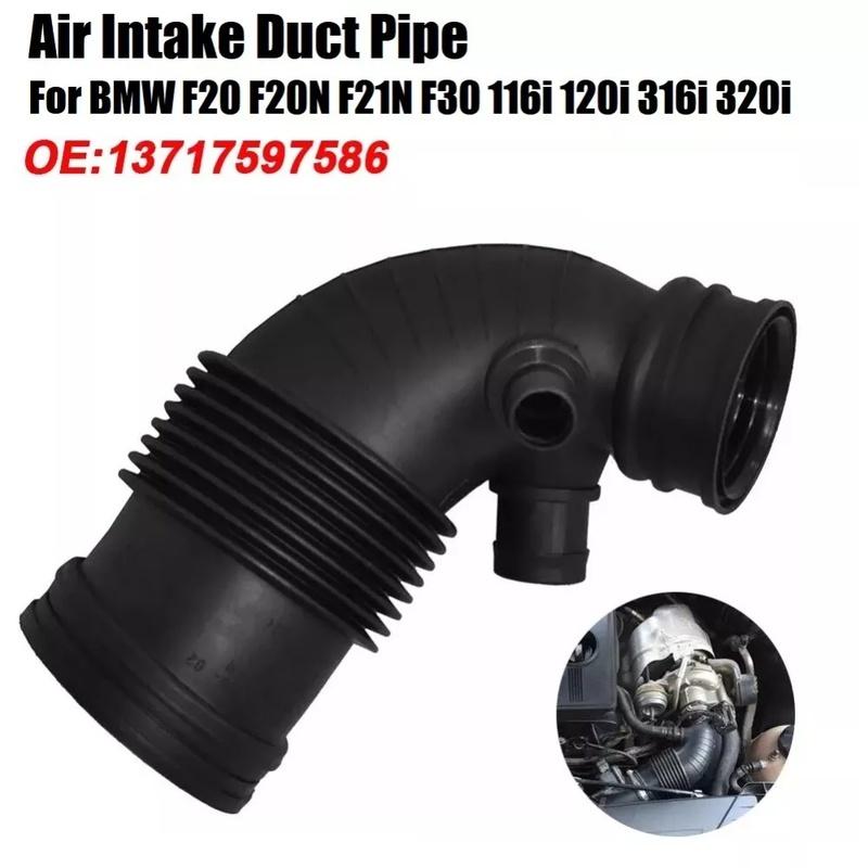 For BMW Car Air Intake Duct Filter Hose Pipe for 1 Series F20 F21 and 3 Series F30 F31 Replacement OEM 13717597586