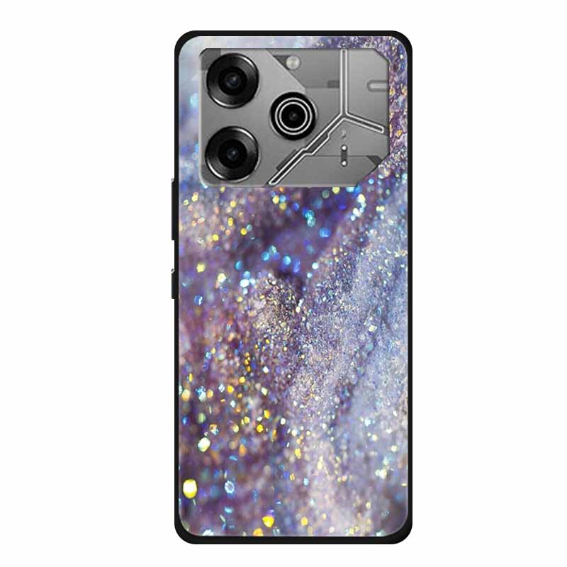 For Tecno Pova 6 Pro Case Marble TPU Silicone Soft Back Cover Phone Cases for Tecno Pova6Pro 5G LI9 Protector Mica Painted Coque
