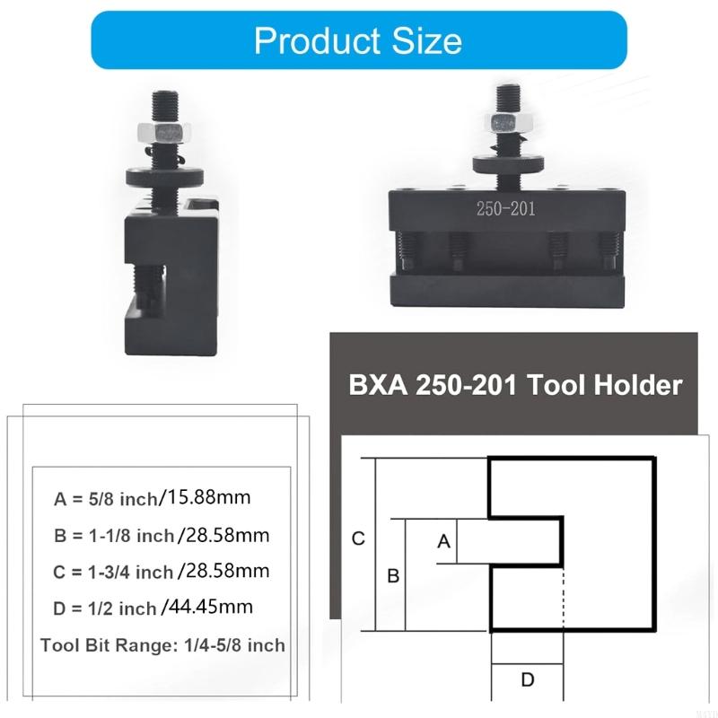 250 201 Turning And Milling Equipment Handle Featuring Angled Slot For Various Tasks M4YD