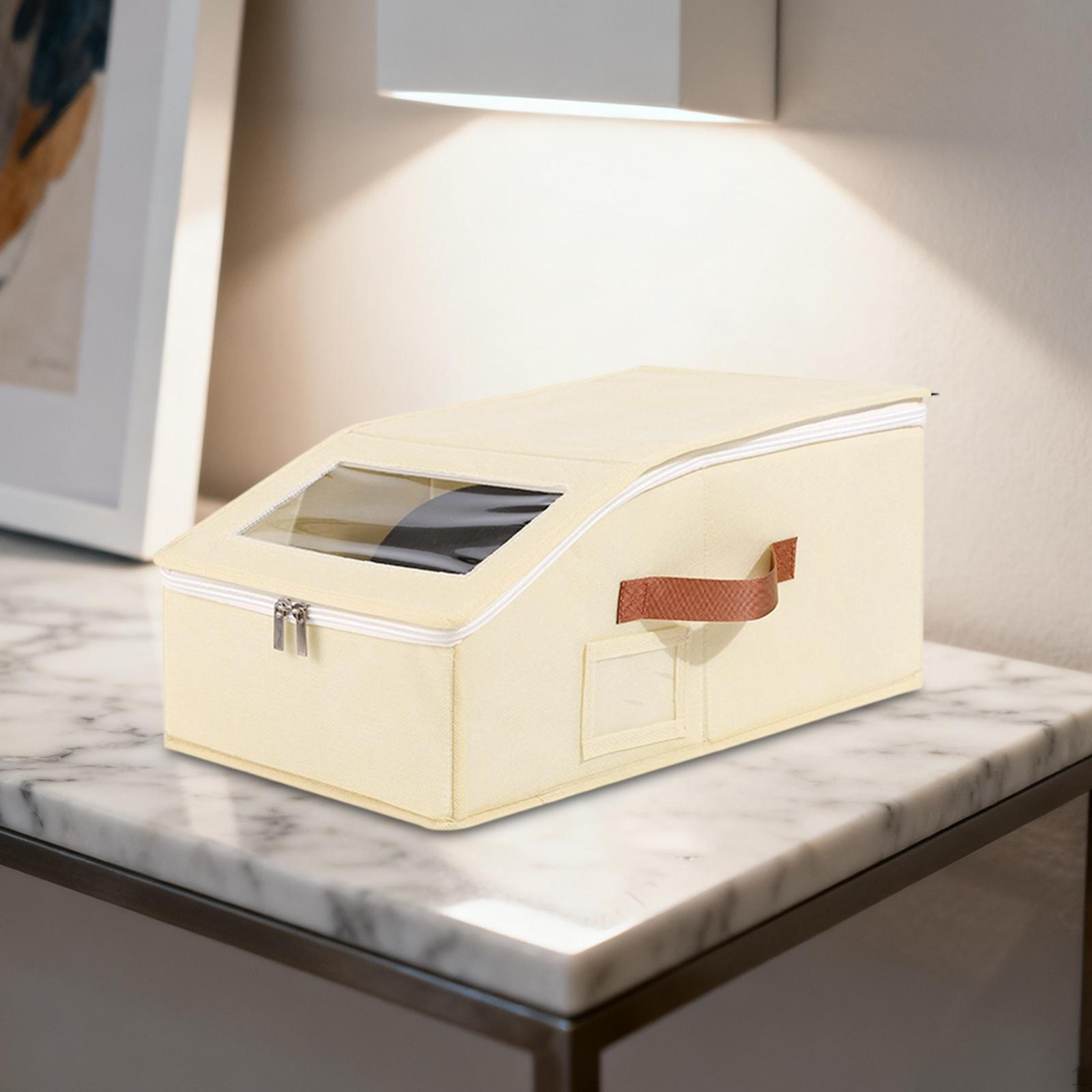 

Органайзер для кепок Коробка для хранения шляп Пылезащитный Штабелируемый Контейнер Держатель бежевый