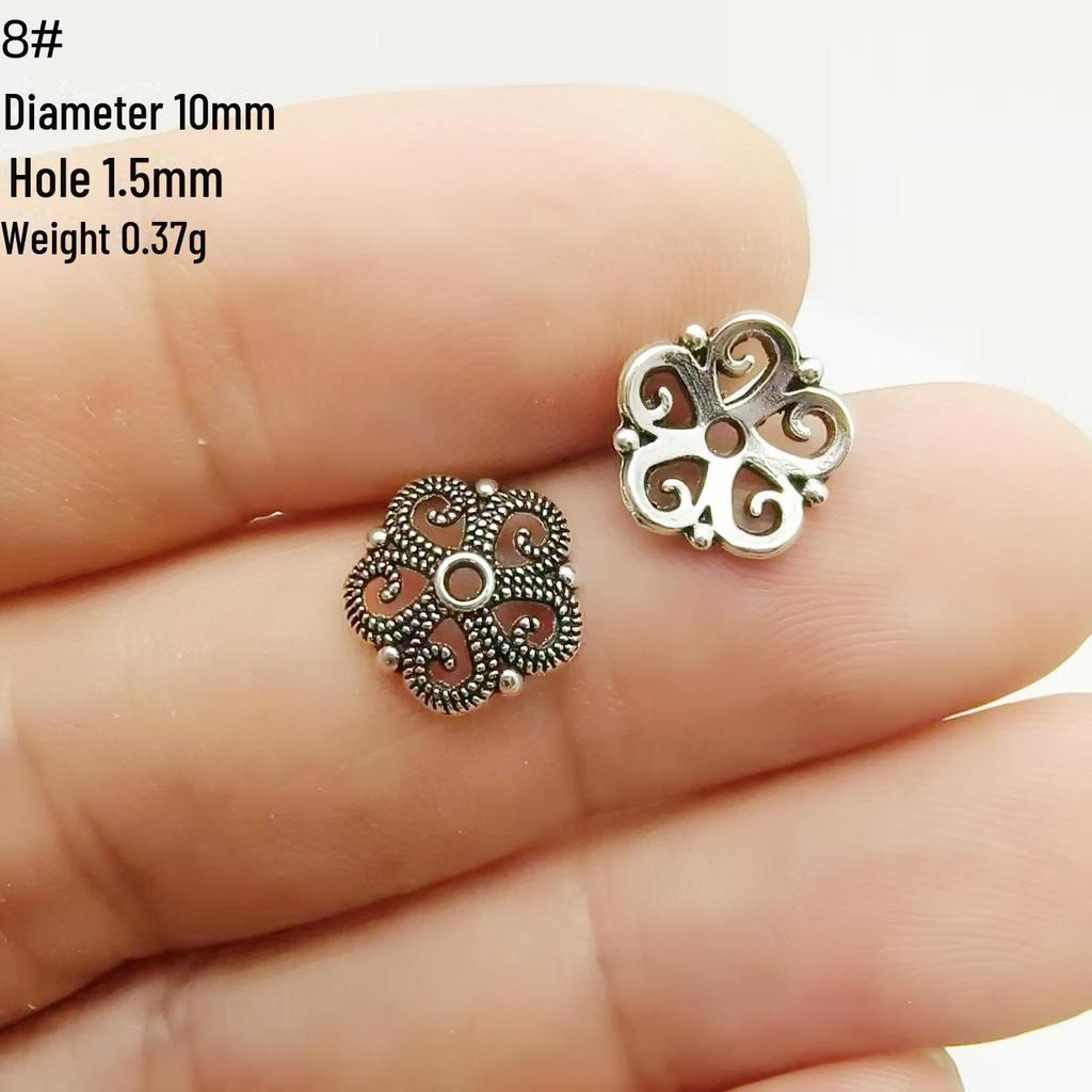 Tibetan Silver Flower Tray Spacer for DIY Bracelets & Jewelry