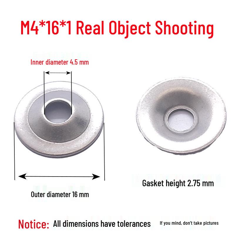 

Stainless Steel Bowl Mat Pad & Washer Socket Screw Decor Set