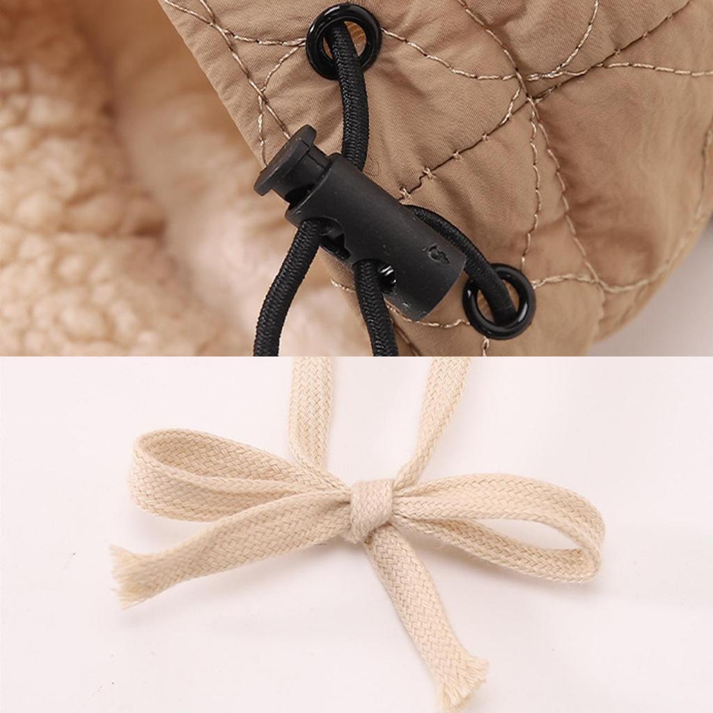 Winter Kids Ear Protection Lenin Hat Thicken Plush Windproof Baby Winter Cap Warm Adjustable Toddler Hat