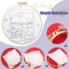 For CHENISTORY DIY Wool Felting Painting Embroidery Frame Handmade Needle Wool Painting Picture Home Decors Crafts Canvas