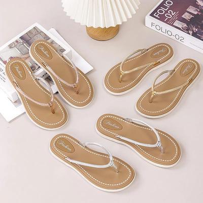Yuzhihao Women's Fashion Flat Flip-Flops - Casual Spring/Summer Toe-Post Beach Sandals