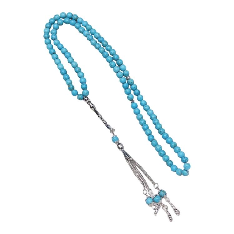 Traditional Islamic Prayer Beads Strand Turquoise Design For Faithful Worshipers And Fashion Forward Wearer