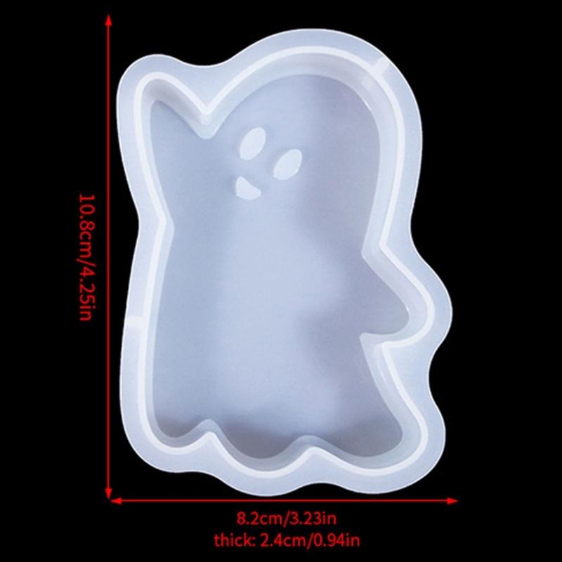 6/8Pcs Halloween Themed Silicone Candle Moulds for Epoxy Resin, Christmas Theme Silicone Candle Molds for Candle, Soap