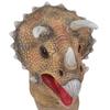 Halloween Jurassic Dinosaur Mask Simulated Triceratops Mask Headgear Dinosaur Stage Props and Decorations