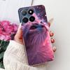 Phone Case For Honor X5b Plus X6b X7b X8b X9b 5G Elegant Flower Cat Painted Soft Silicone TPU Cases