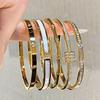 Women's Non-Fading Titanium Steel Zircon Bracelet: High-End, Fashionable, Versatile, Wear In Bath, Stainless Steel.