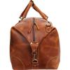 24" Leather Buffalo Case Duffel Luggage Bag, Gym Travel Tote Duffel, Overnight Weekender