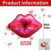 Flammenrote Lippen Aluminiumfolien-Ballon Rote Große Rote Lippen für Geständnis Valentinstag Romantische Nacht Hochzeit