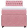 Maison Exclusive - Sommier à lattes de lit avec matelas Rose 90x200 cm Velours