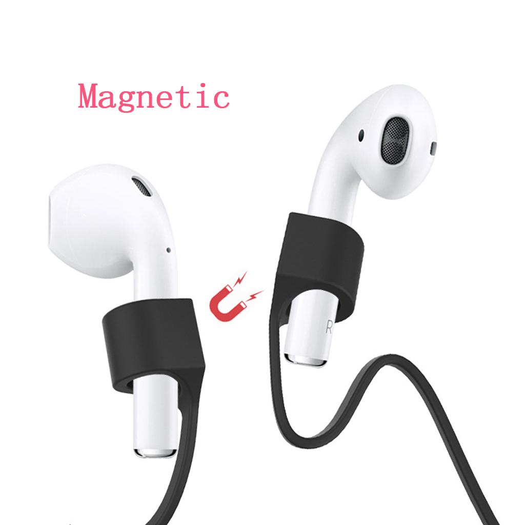 Magnetic Silicone Hanging Neck Headphone- Rope Anti-Lost Strap for Pro Headsets Sport Tether Straps