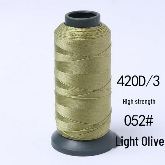 High-Strength Colored 420D Leather & Nylon Thread - Mercerized, Thick, Smooth, 3-Ply Canvas Sewing Thread - Free Shipping