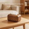 Wooden Pattern Tissue Box Minimalist Style Tissue Box Tabletop Tissue Box Tissue Paper Holder