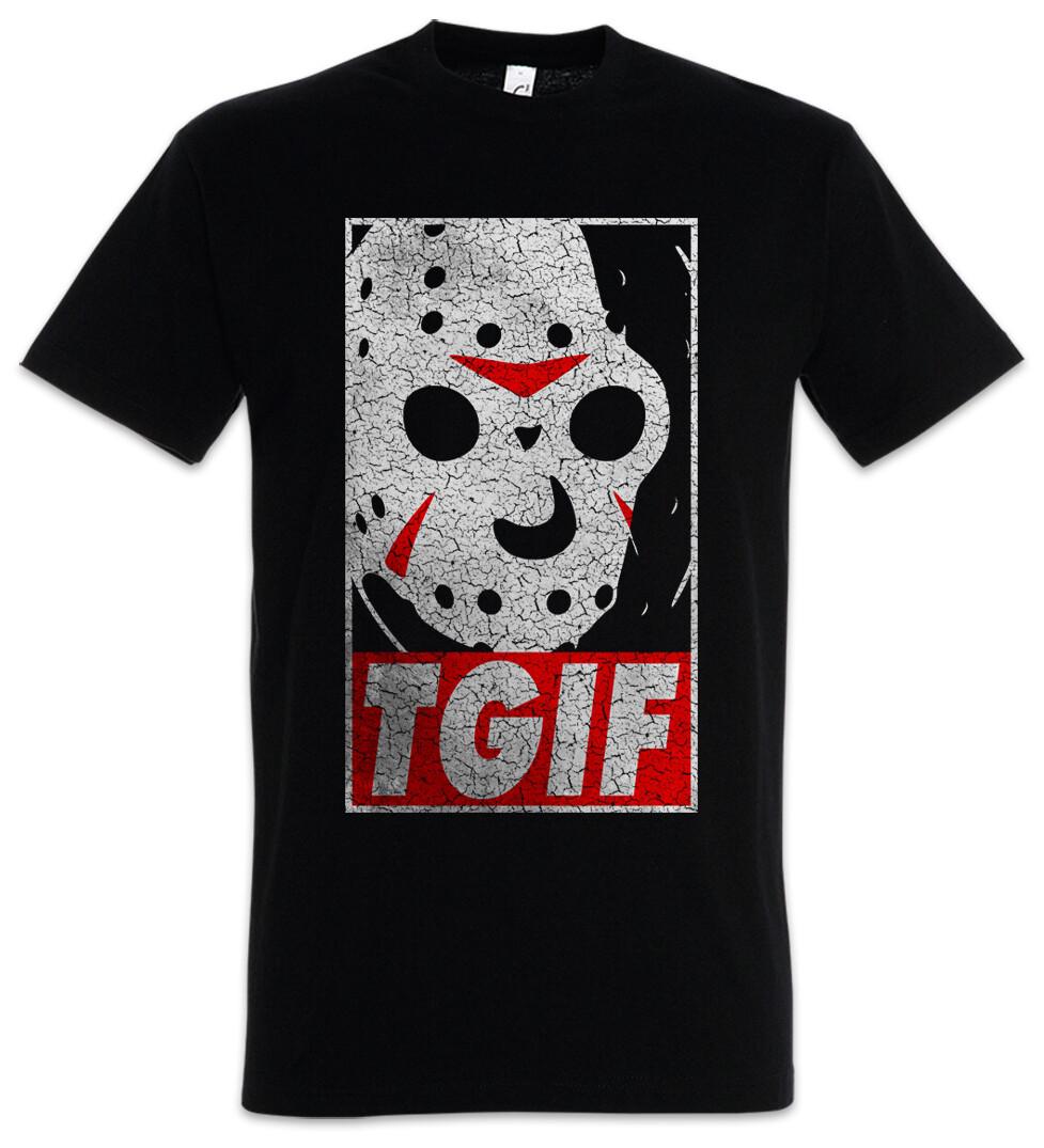 13th Friday T-Shirt the Jason Blood Halloween 13th Fun Thank God it s XS