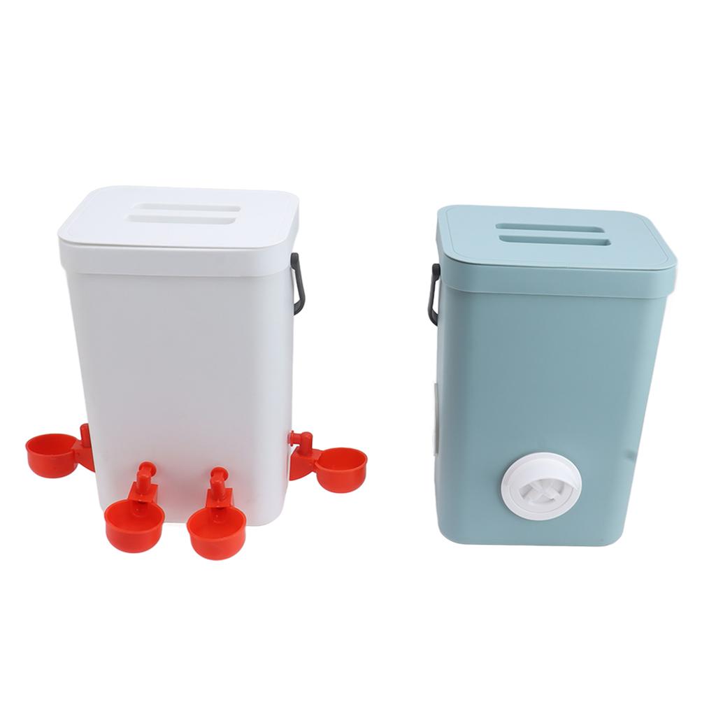 Chicken Feeder Water Dispenser Automatic Poultry Breeding Watering Feeding Container Set