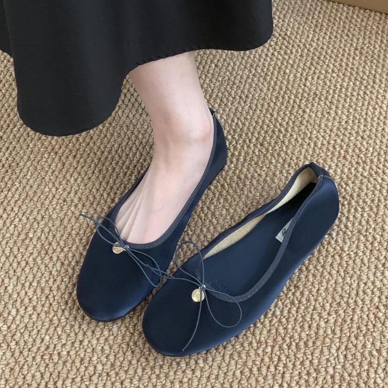 

Мода Bailamos 2025 Новые женские балетки Женские балетки повседневные Туфли для балета Складная подошва Туфли-лодочки Летние слипоны Тапочки Мюли Шо 40 темно-синий