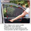 LINNUNU For BMW 3 Series E90 318i 320i 2006-2011 Magnetic Car Sunshade Window Curtain Mesh Block Sunlight Interior Accessories