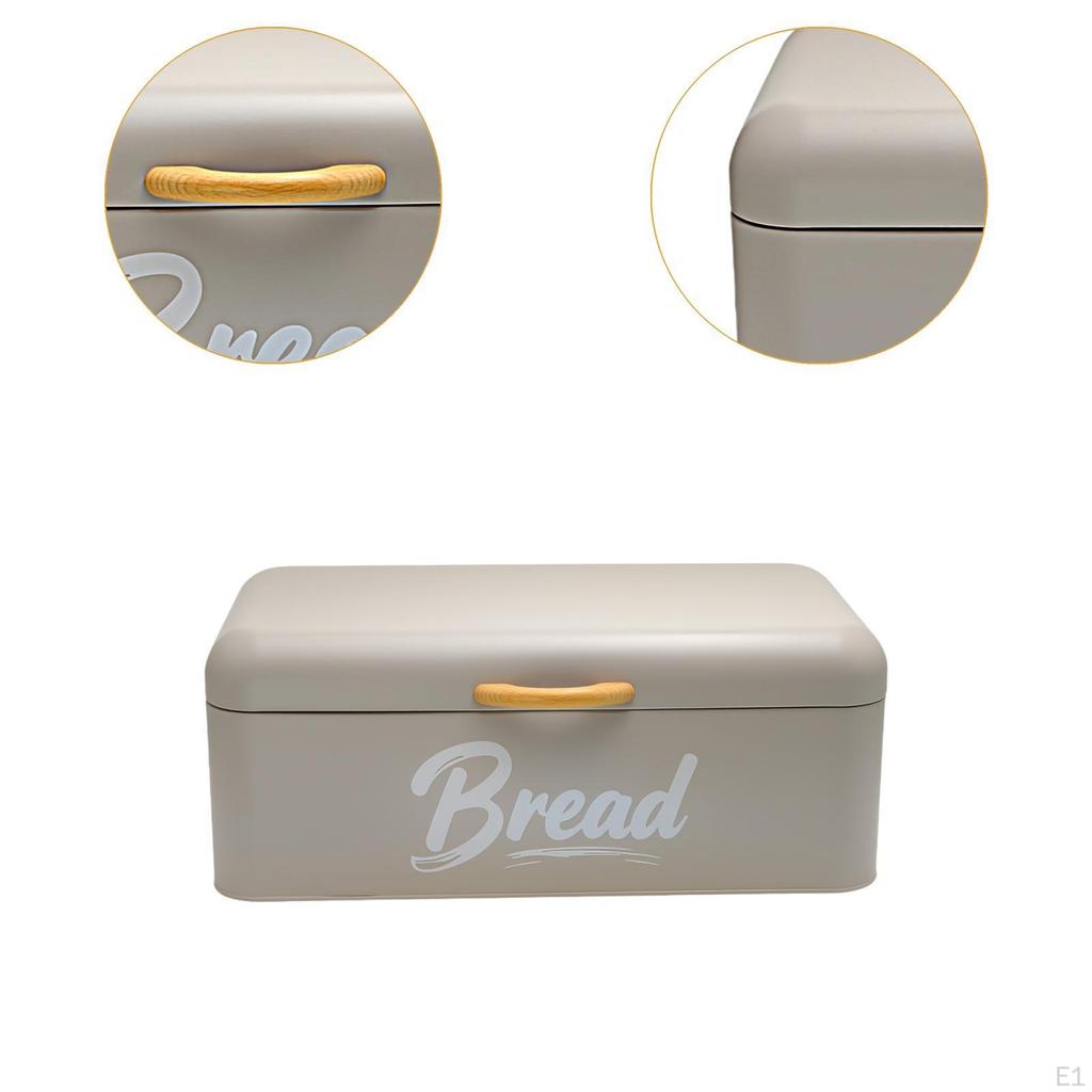 Bread Box Kitchen Counter Bin Easy To Clean Sturdy Storage Holder Container for Cookies