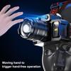 Smart Sensor Headlamp, LED Rechargeable Zoomable Work Light with Motion Control, Outdoor Fishing Camping Headlight