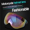 Motorcycle Anti UV Anti Scratch Helmets Lens  Fashion Visor Wind  Lens Universal for Standard 3 Snap Open Face Helmets