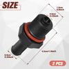 LEONTOOL 2PCS Car PCV Valve Grommet Exhaust Positive Crankcase Ventilation Fitting PCV Exhaust Control Valve Replacement Parts Accessories Accessories
