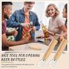 20 Pcs Stainless Steel Bottle Opener Set with Wooden Handle for Beer Wine Cider Bartending Home Kitchen Bar Restaurant 25-26s