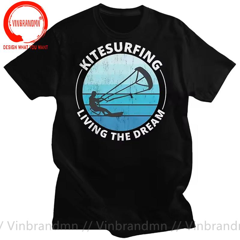 Kitesurf Kitesurfing Kitesurfer T Shirt Unisex Funny Kiteboarding Tshirt Fashion Streetwear Harajuku Tshirt Hip Hop Tops Tee Shirt