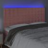 3122917 vidaXL Tête de lit à LED Rose 160x5x118-128 cm Velours