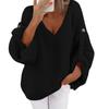 Women's Fashion Casual Pullover Long Sleeve Top  And Winter Long Sleeve V-Neck Sweater
